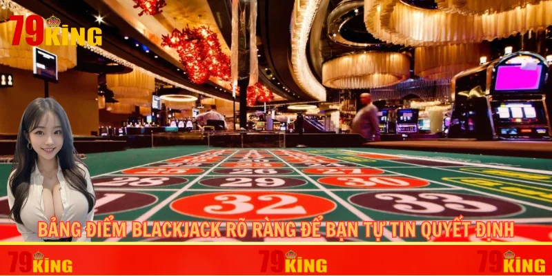 Bảng điểm Blackjack rõ ràng để bạn tự tin quyết định